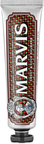 Marvis Sweet & Sour Rhubarb Toothpaste - Tangy Mint Dental Care